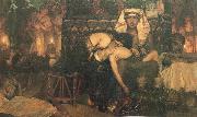 Sir Lawrence Alma-Tadema,OM.RA,RWS The Death of the first Born oil on canvas